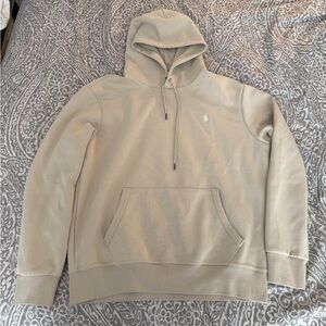 NWOT Polo Ralph Lauren Beige Hoodie with Logo